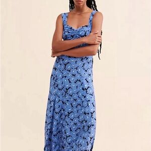 Free People Blue Floral Dress